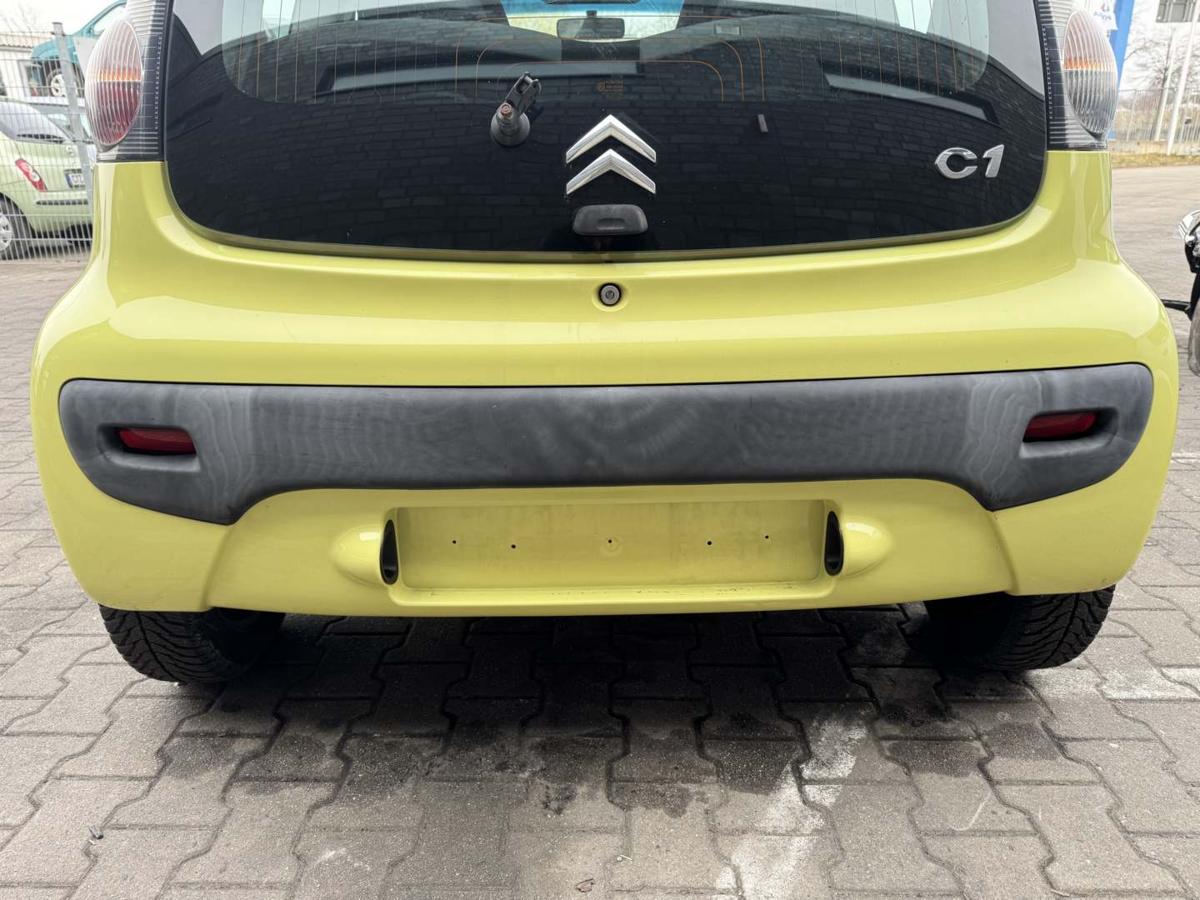 Citroen C1 original Sto&szlig;stange Stossf&auml;nger hinten KBN Gelb Bj.2007